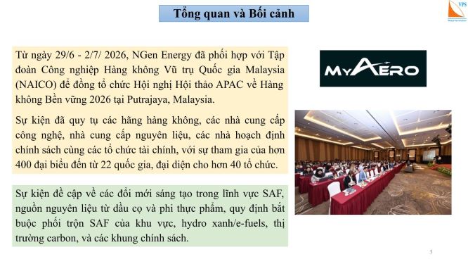 Chuyển đổi SAF tại Malaysia: Chính sách, Công nghệ và Triển khai 