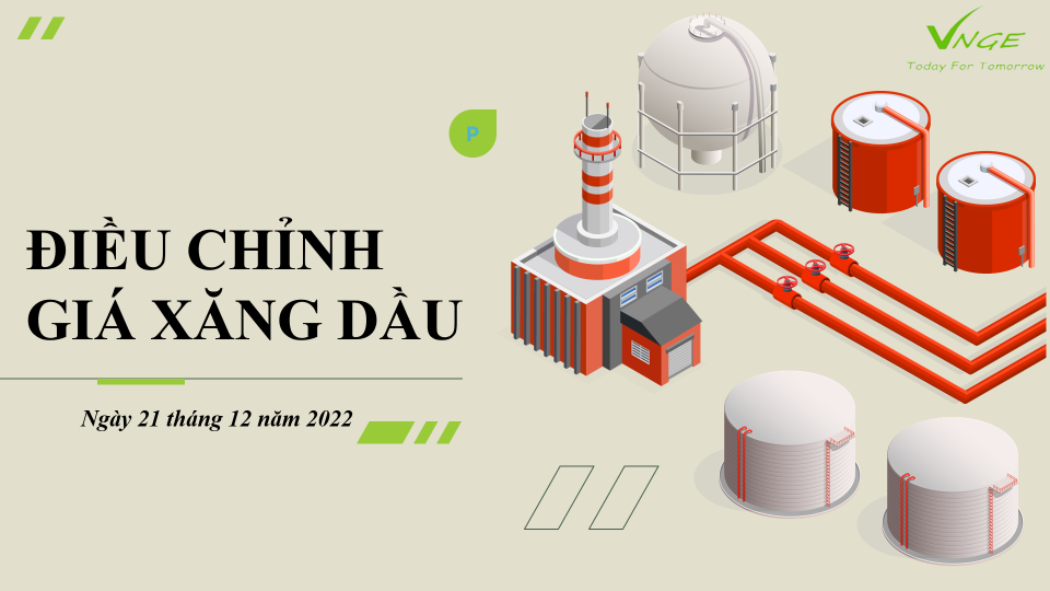 Điều chỉnh giá xăng dầu từ ngày 21 tháng 12 năm 2022 