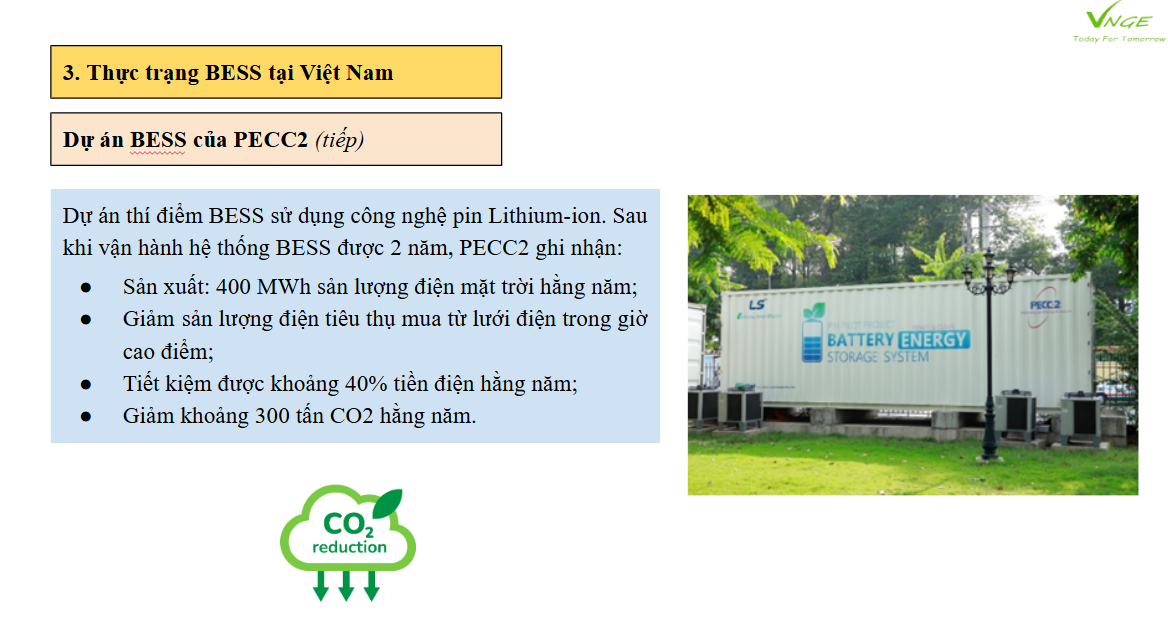 Hệ thống lưu trữ điện năng - BESS: Cơ hội và thách thức trong việc chuyển đổi năng lượng tại Việt Nam  